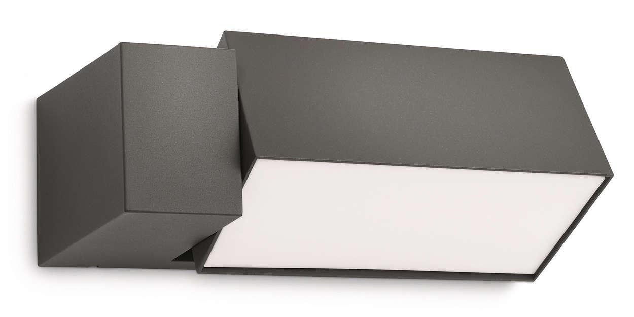 Philips Border wall lantern antracit 1x23W 230V 16943/93/16