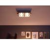Philips POLYGON ceiling lamp chrome 2x4.3W 230V 39518/11/P1