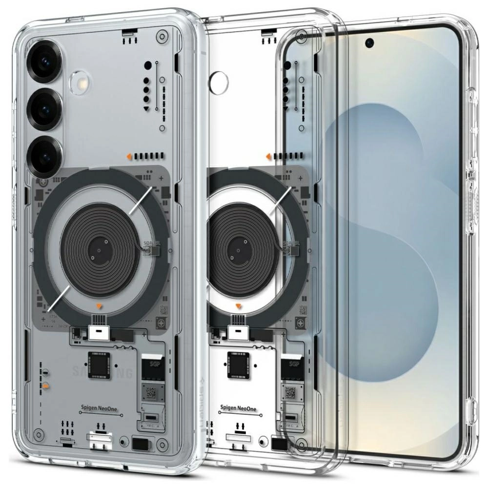 Etui Spigen Ultra Hybrid Mag MagSafe do Samsung Galaxy S25 Przezroczysty