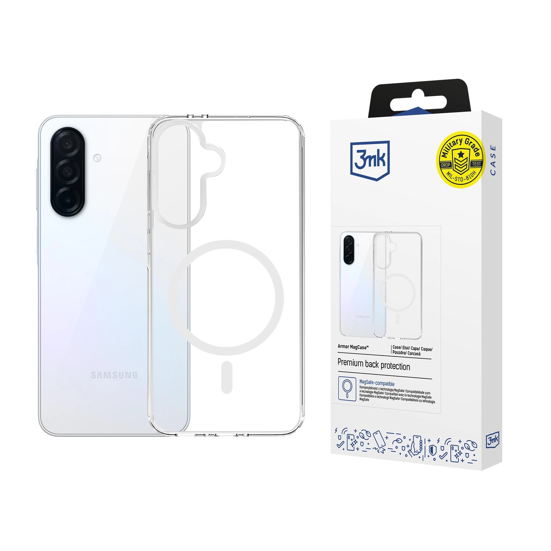 Etui 3mk Armor MagCase do Samsung Galaxy A36 Przezroczysty