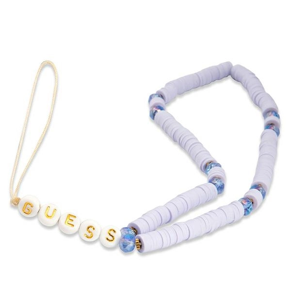 Zawieszka do telefonu Guess Heishi Beads Lilak