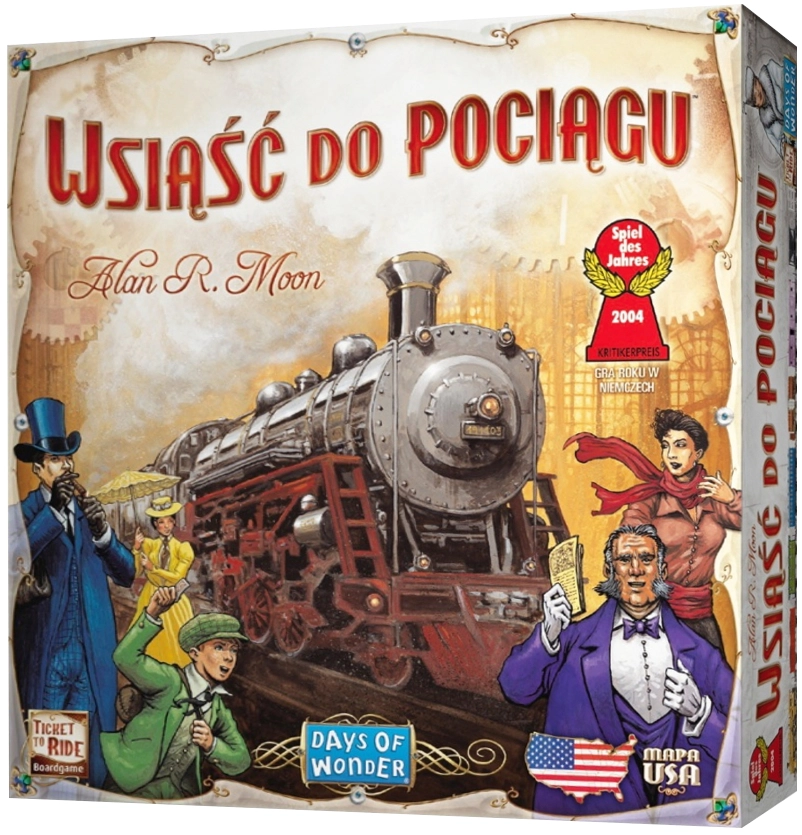 Gra planszowa Wsiąść do Pociągu: USA
