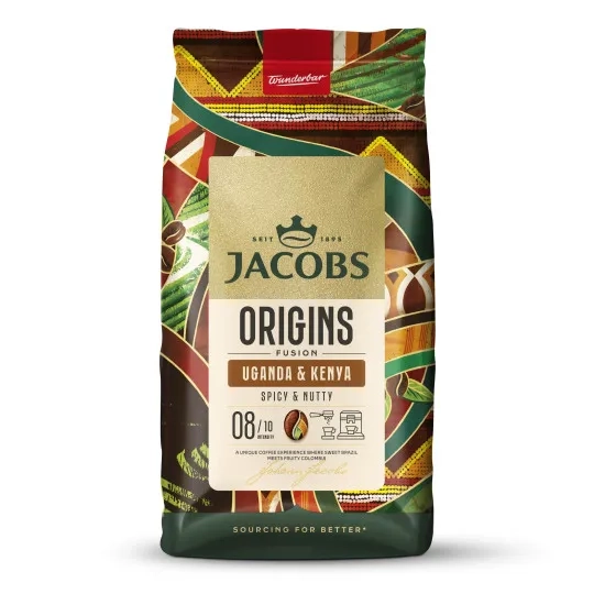 Kawa ziarnista Jacobs Origins Fusion Uganda & Kenya 1kg