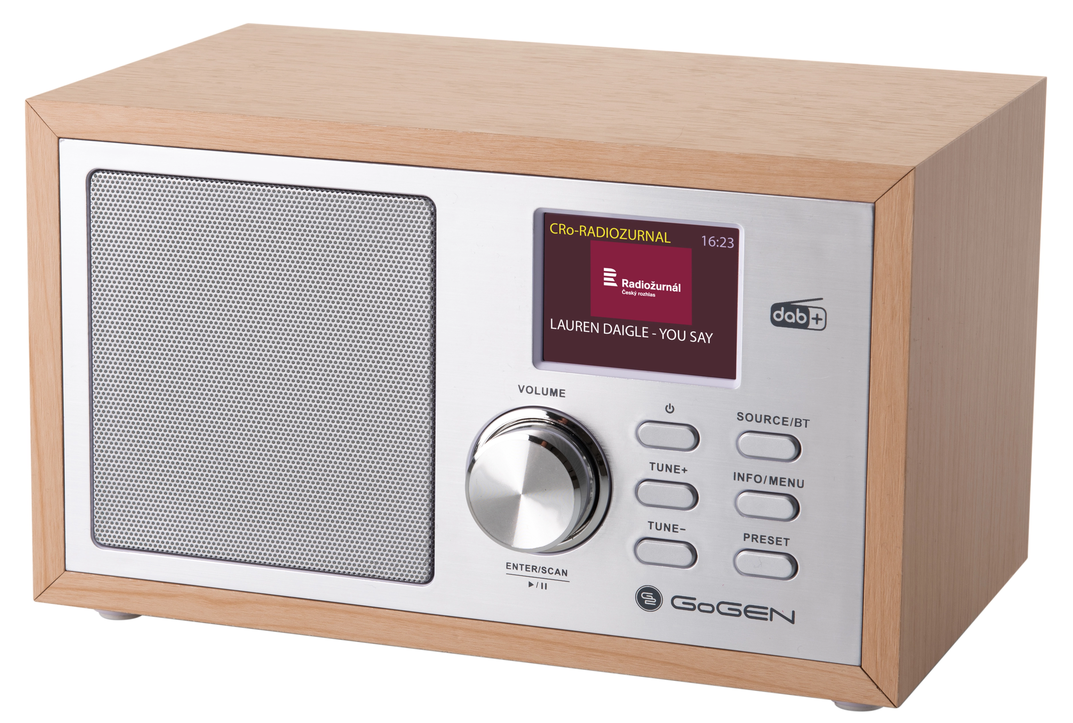 Radioodbiornik GoGEN DAB 620 BTCS Radio FM DAB+ Bluetooth Brązowy