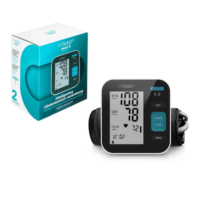 Ciśnieniomierz Vitammy Next 5 Basic Wykrywanie arytmii