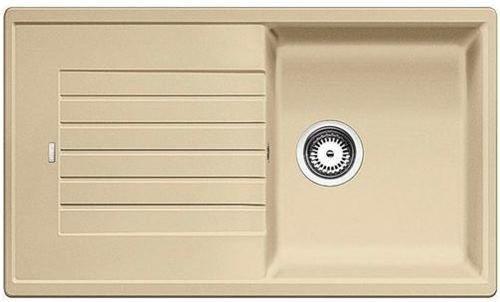 Zlewozmywak Blanco ZIA 5 S 520517 - szampan - granitowy - wpuszczany w blat - ociekacz