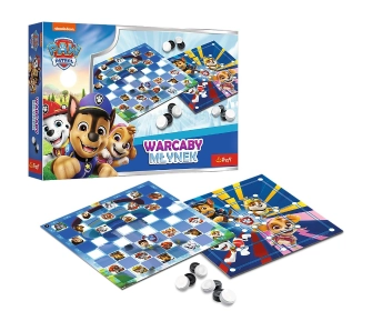 Gra planszowa Warcaby i Młynek Psi Patrol