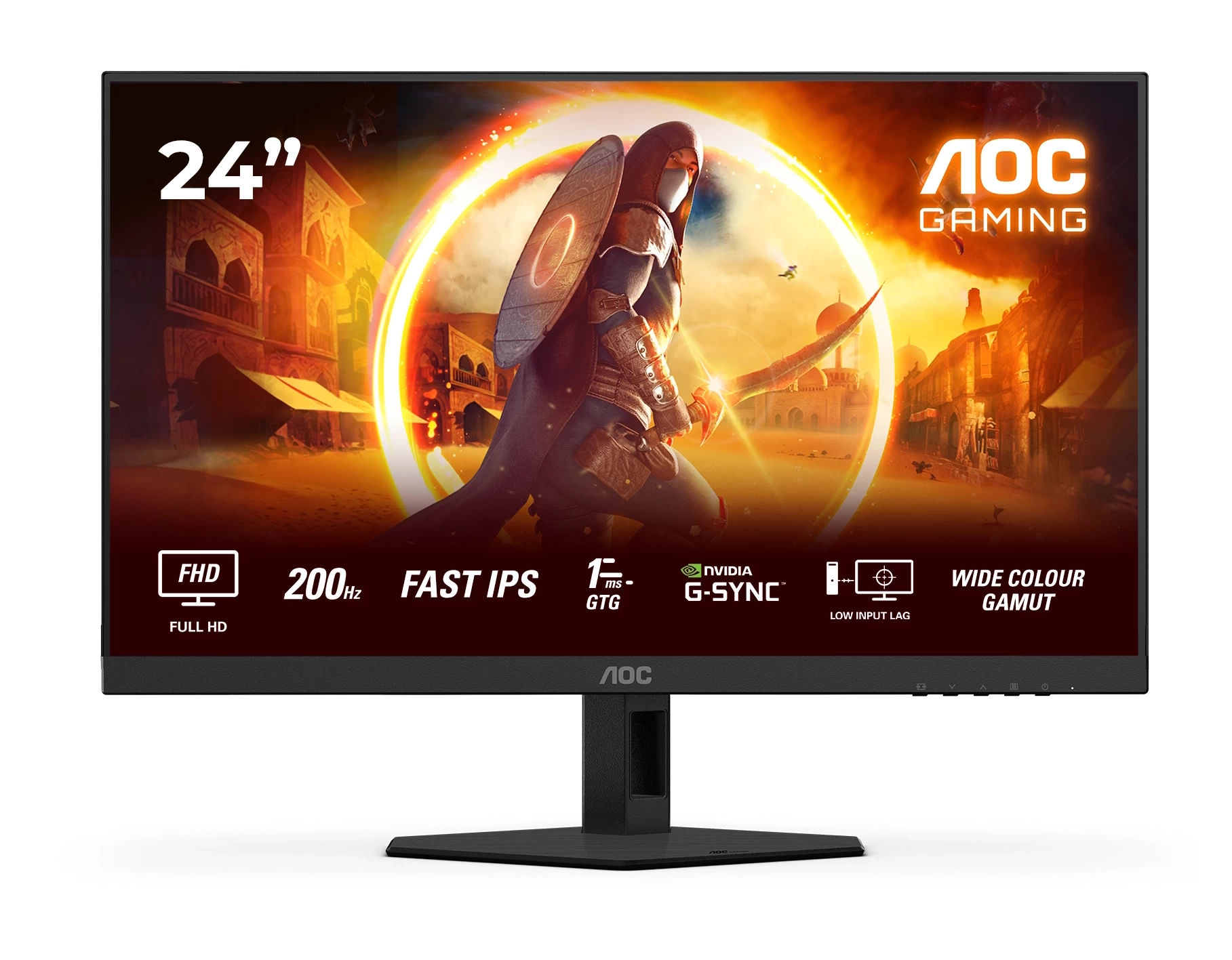 Monitor AOC 24G4HRE 23.8" Full HD Fast IPS 200Hz 0,5ms MPRT Gamingowy