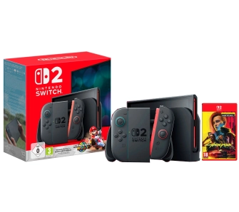 Konsola Nintendo Switch 2 Joy-Con Czarny + Mario Kart World + Cyberpunk 2077 Ultimate Edition