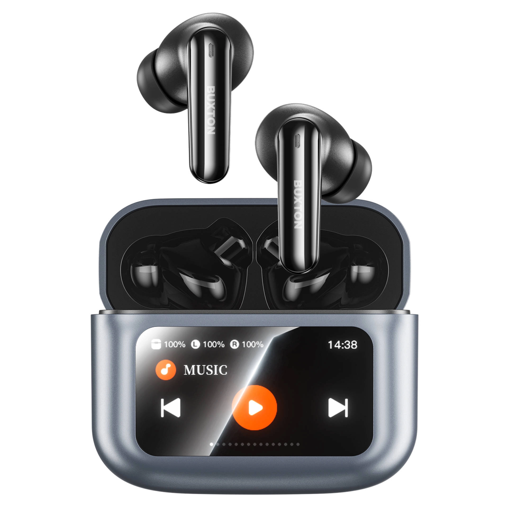 Słuchawki bezprzewodowe Buxton BTW 9600 WINGATE ANC Dokanałowe Bluetooth 5.4 Czarny