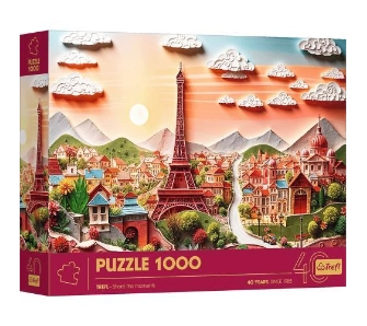 Puzzle Paper Art Paryż 1000 elementów