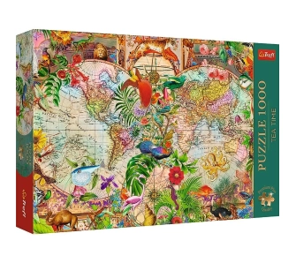 Puzzle Tea Time Antyczna mapa świata 1000 elementów