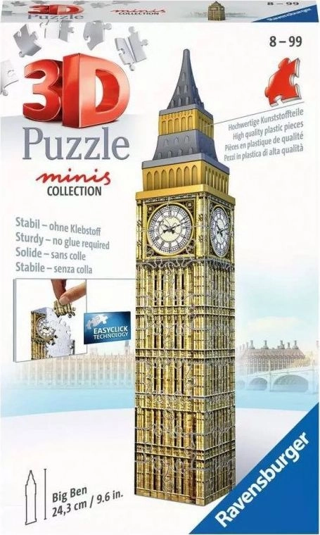 Puzzle 3D Mini budynki Big Ben 54 elementy