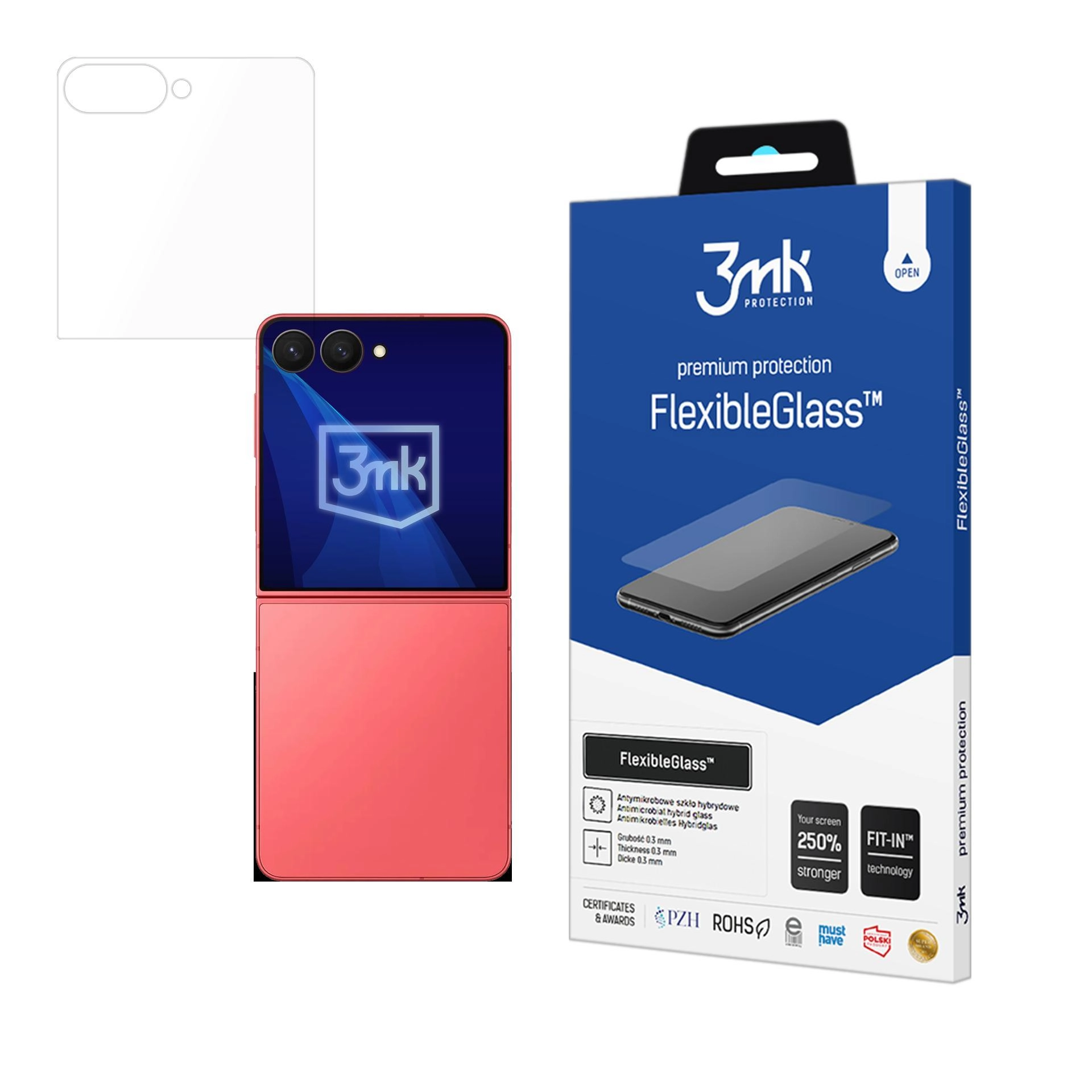 Szkło hybrydowe 3mk FlexibleGlass do Samsung Galaxy Z Flip 7