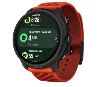 Zegarek sportowy Suunto Race 2 Coral Orange 49mm GPS Pomarańczowy