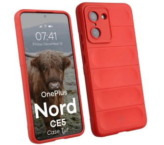 Etui Bizon Tur do OnePlus Nord CE5 5G Czerwony