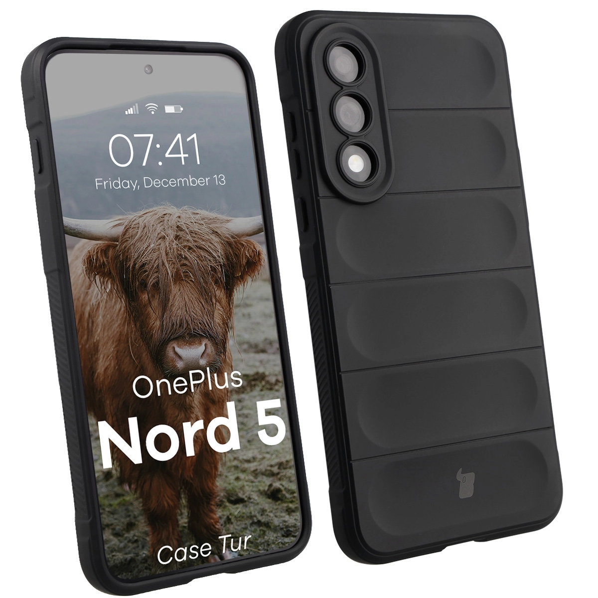 Etui Bizon Tur do OnePlus Nord 5 Czarny