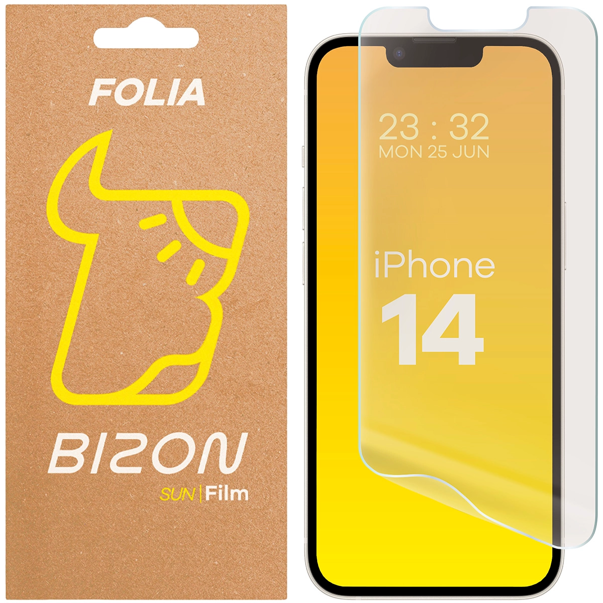 Folia ochronna Bizon matowa Film Sun do Apple iPhone 14