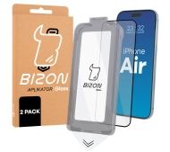 Bizon z ramką do łatwej aplikacji Glass Aplikator do iPhone Air 2szt