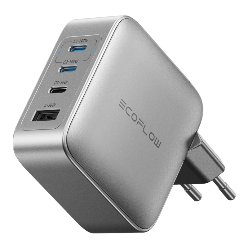 Ładowarka sieciowa EcoFlow RAPID Pro 140W, 3x USB-C, 1x USB-A, GaN