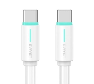 USAMS YU Series USB-C do USB-C 1m Biały