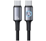 USAMS Huan Series 60W USB-C do USB-C 1,2m Srebrny