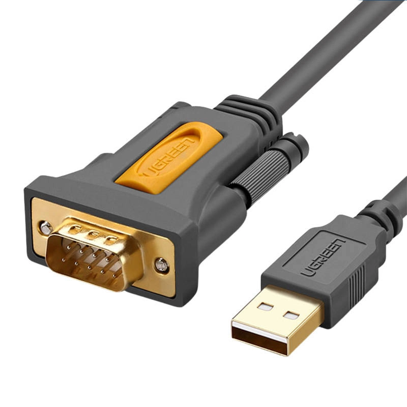 Kabel USB UGREEN 20210B USB - DB9 RS-232 1m Czarny
