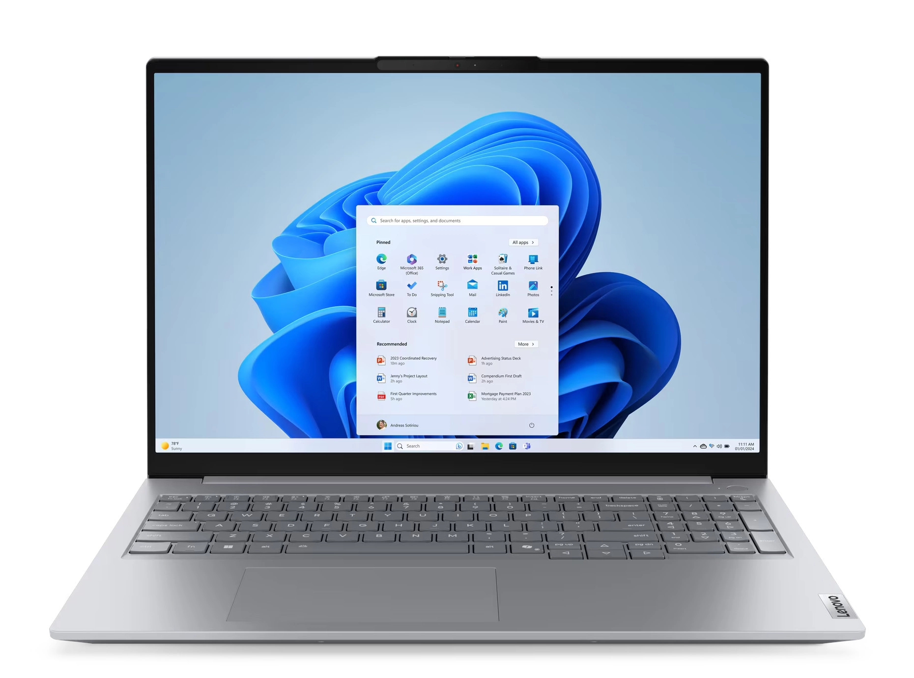 Laptop biznesowy Lenovo ThinkBook 16 G8 IRL 16" i5-13420H 16GB RAM 512GB Dysk SSD Win11 Pro Szary