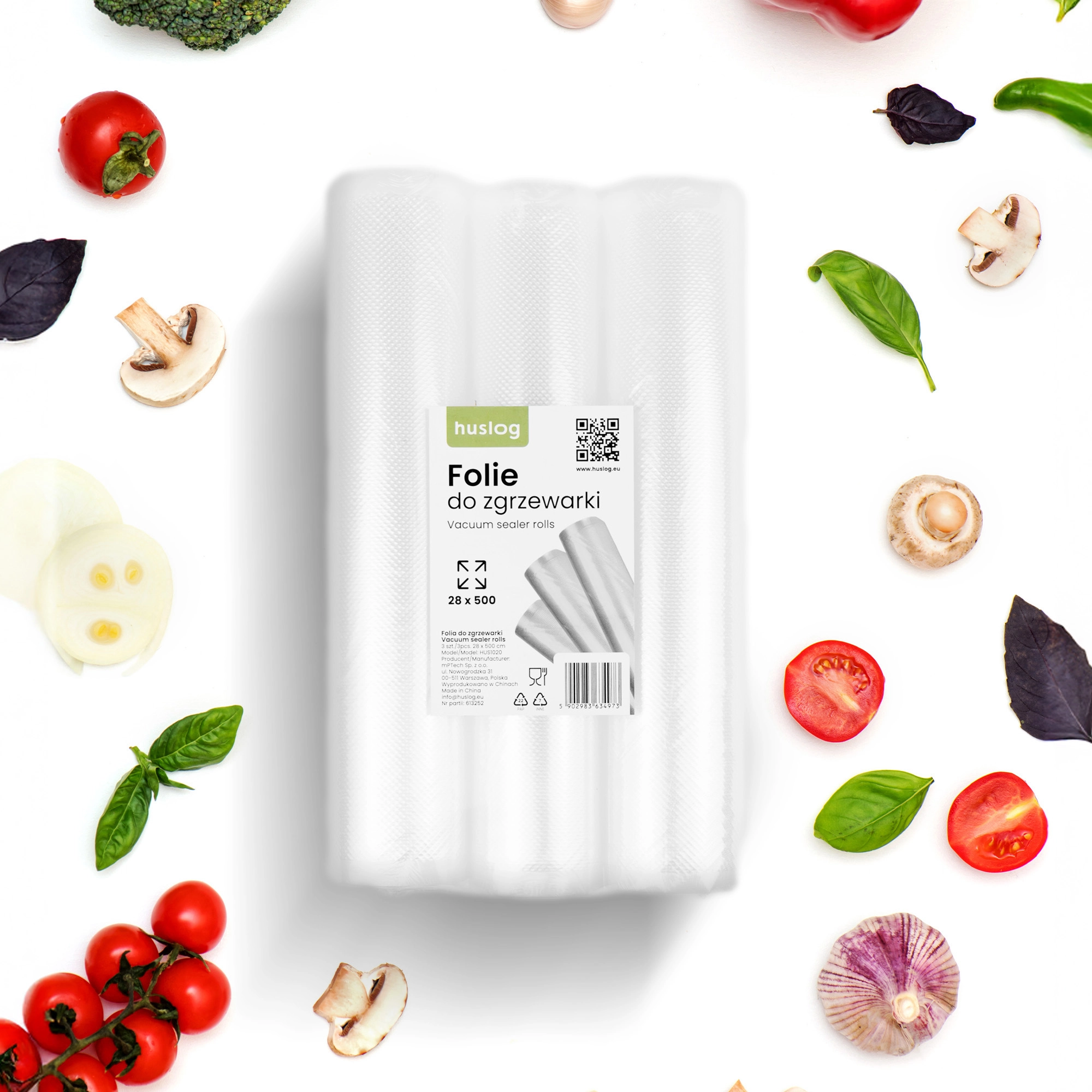 Folia do zgrzewarki Huslog HUS1020 28cm x 500cm