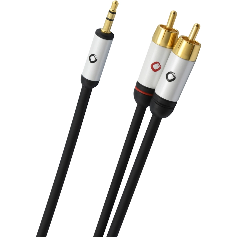 Kabel audio Oehlbach 60002 Jack RCA 1,5m Czarny