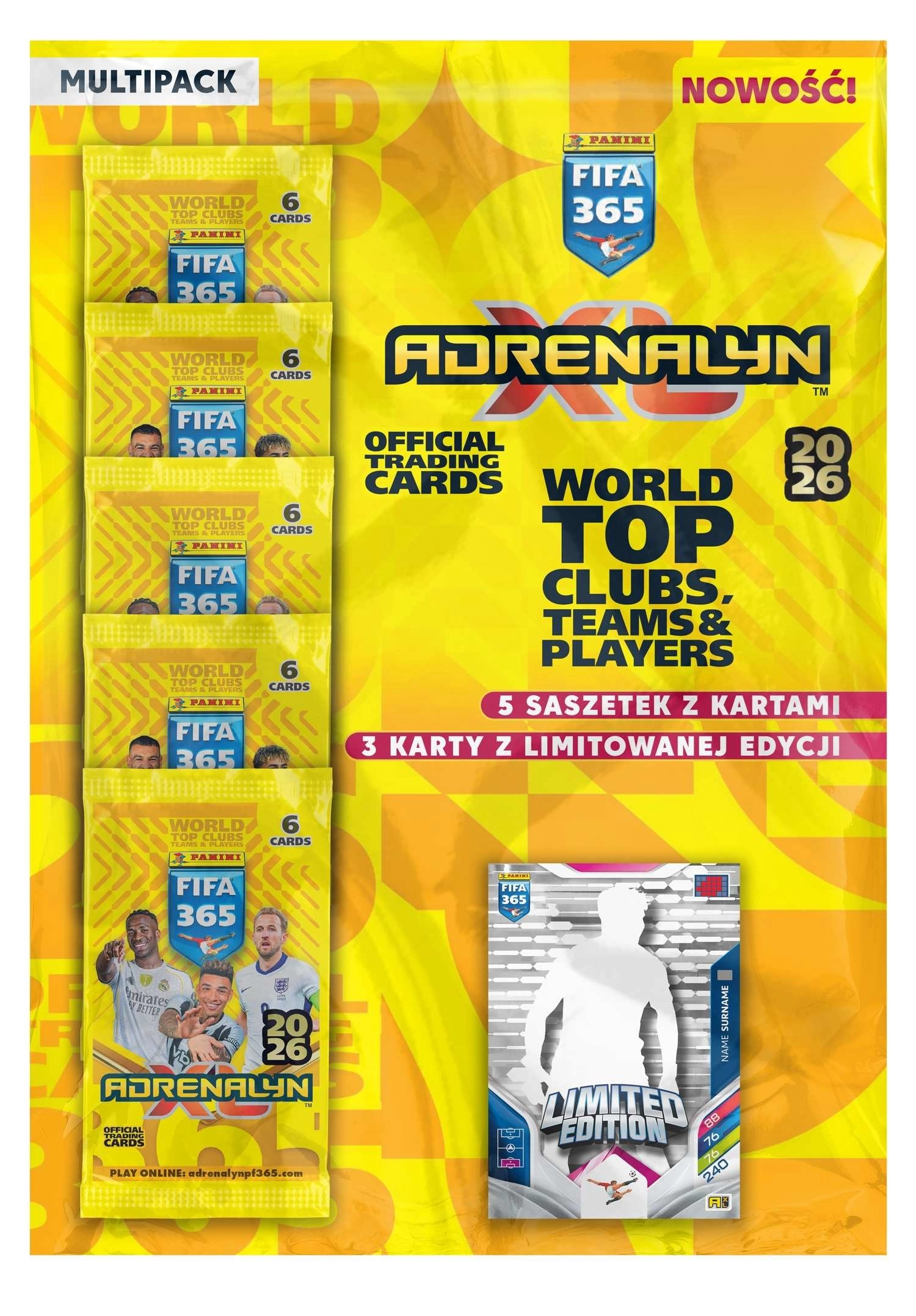 Karty kolekcjonerskie Panini Adrenalyn XL FIFA365 25/26 Multipack
