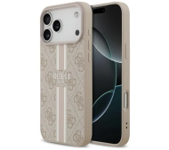 Guess 4G Printed Stripes MagSafe do iPhone 17 Pro Max Różowy