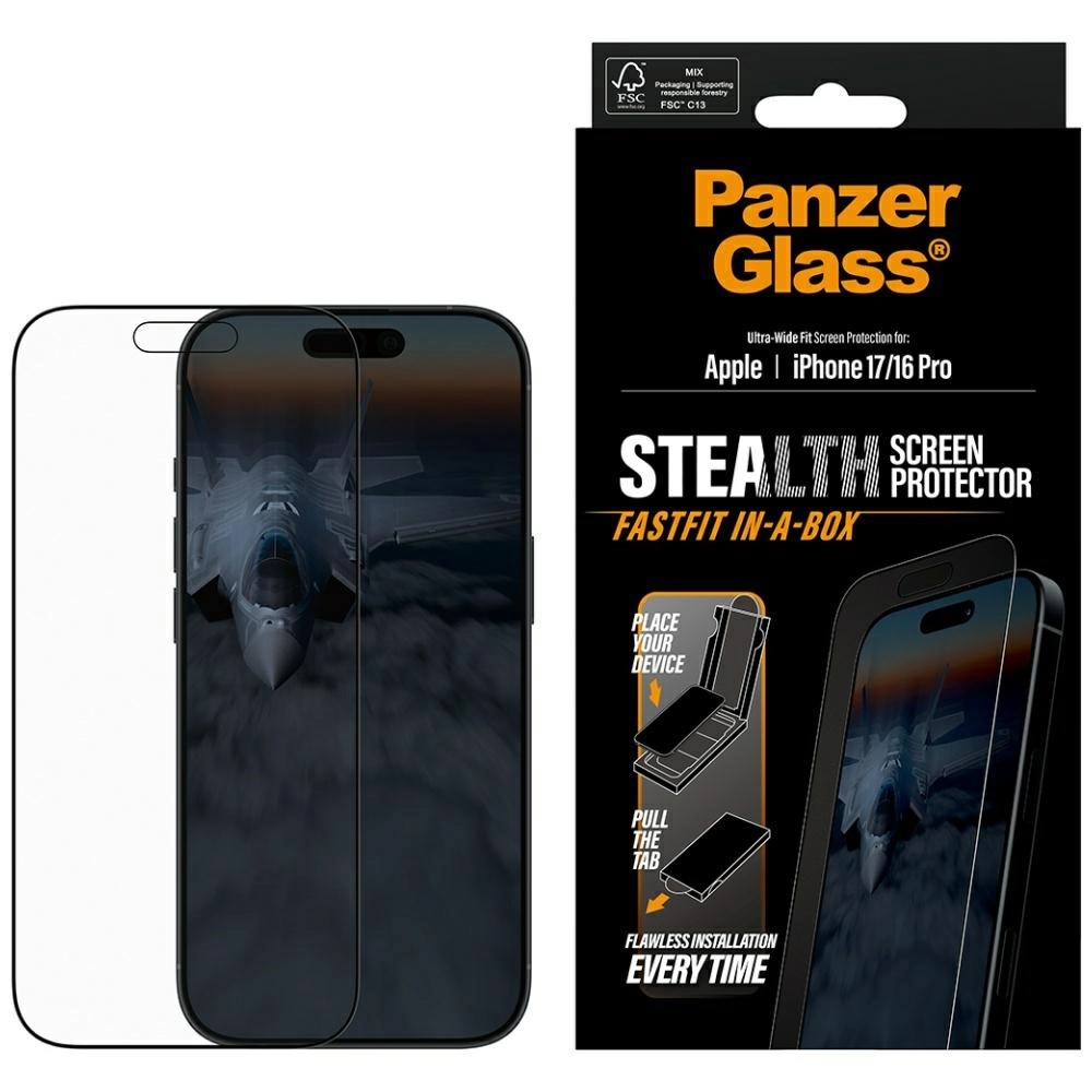 Szkło ochronne PanzerGlass Stealth Ultra-Wide Fit Fastfit do iPhone Air