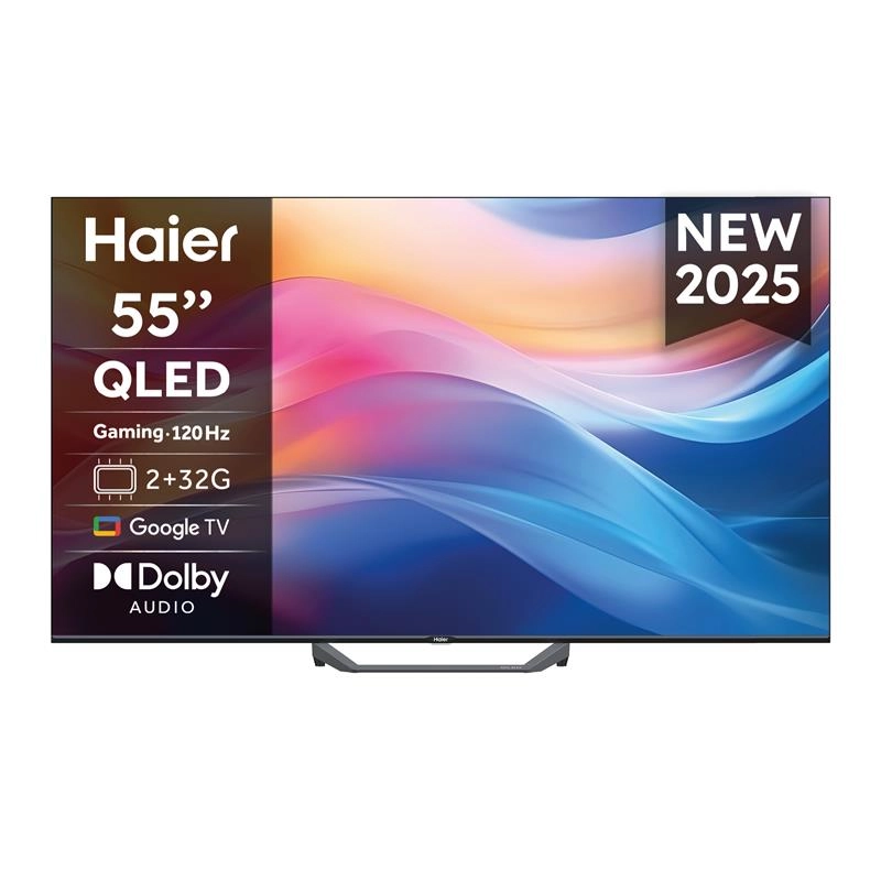 Telewizor Haier H55S80FUX 55" QLED 4K 120Hz GoogleTV Dolby Vision Dolby Atmos HDMI 2.1 DVB-T2