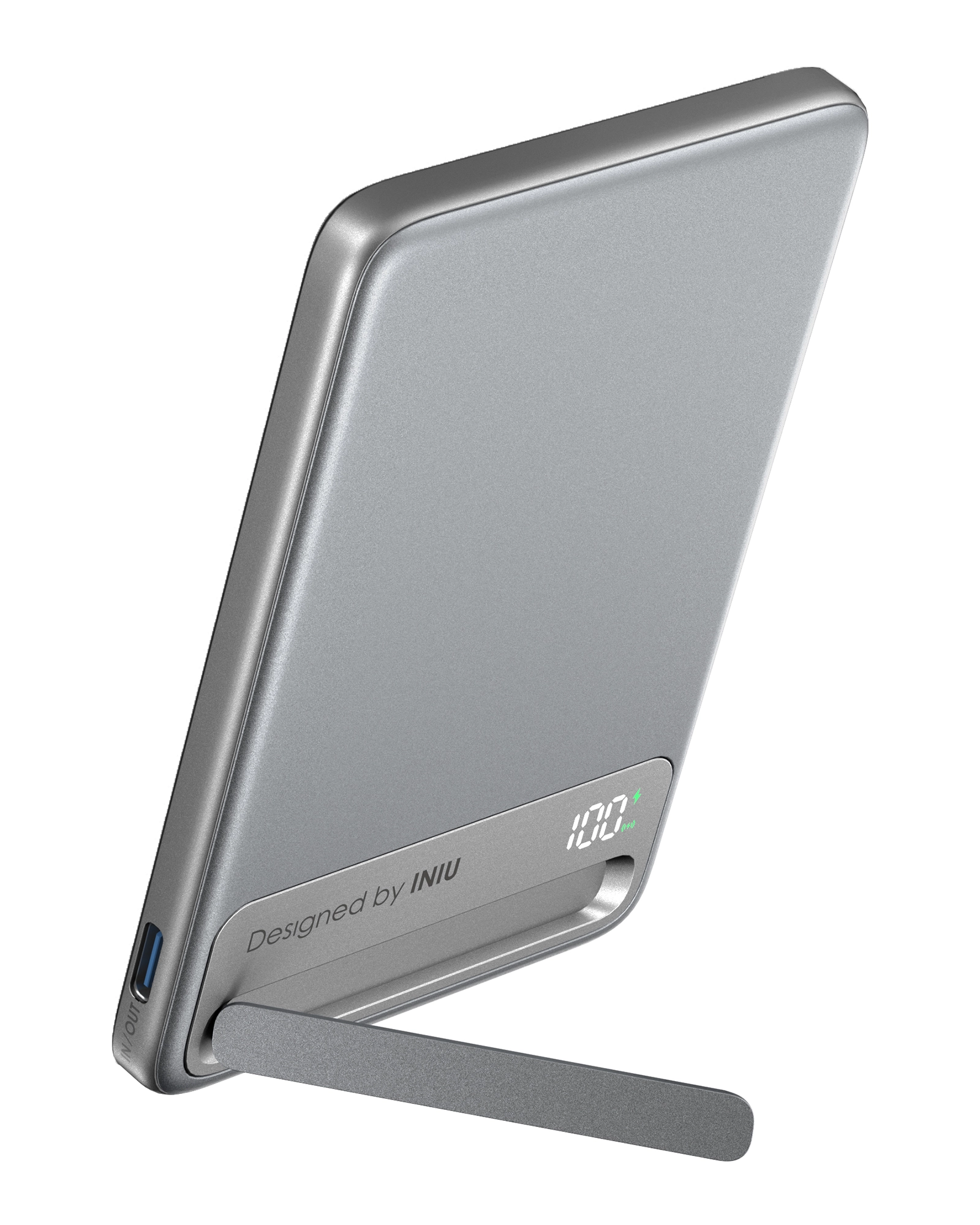 Powerbank INIU P75-P1-WT MagPro Ultra Slim 5000mAh 15W Srebrny