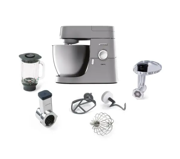 Kenwood KVL4220 Z szatkownicą z 5 bębnami Maszynką z 3 sitami Blenderem kielichowym