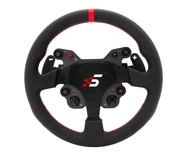 Kierownica Simagic GT1-SR Skórzana 33 cm z łopatkami i szybkozłączem QR70