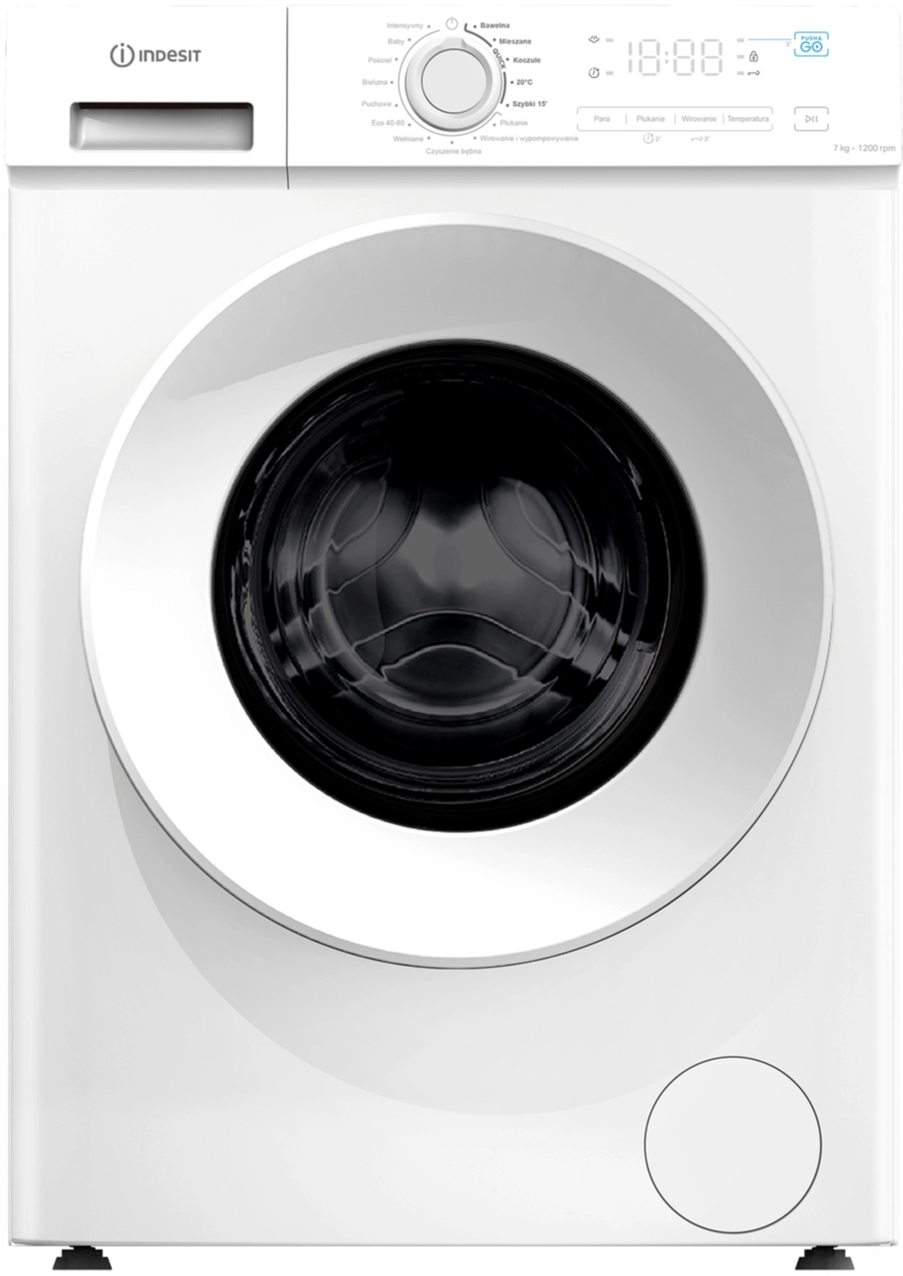 Pralka Indesit IMA762 MY TIME PL Steam Push&Go Slim 7kg 1200obr/min