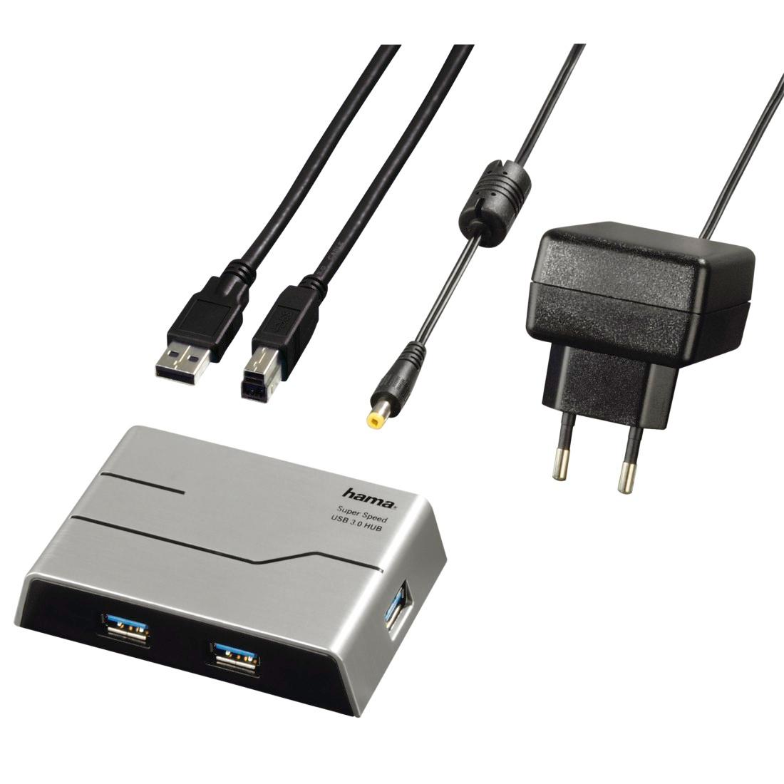 Hama 39879 4 x USB 3.0 (czarny)