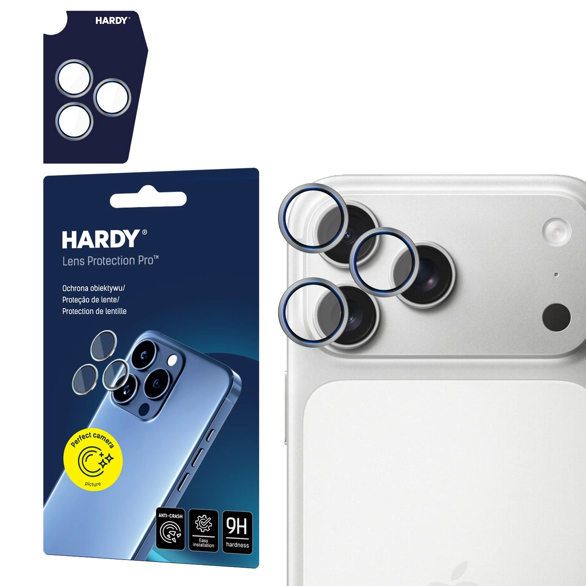 Szkło hartowane 3mk HARDY Lens Protection Pro do iPhone 17 Pro/ iPhone 17 Pro Max