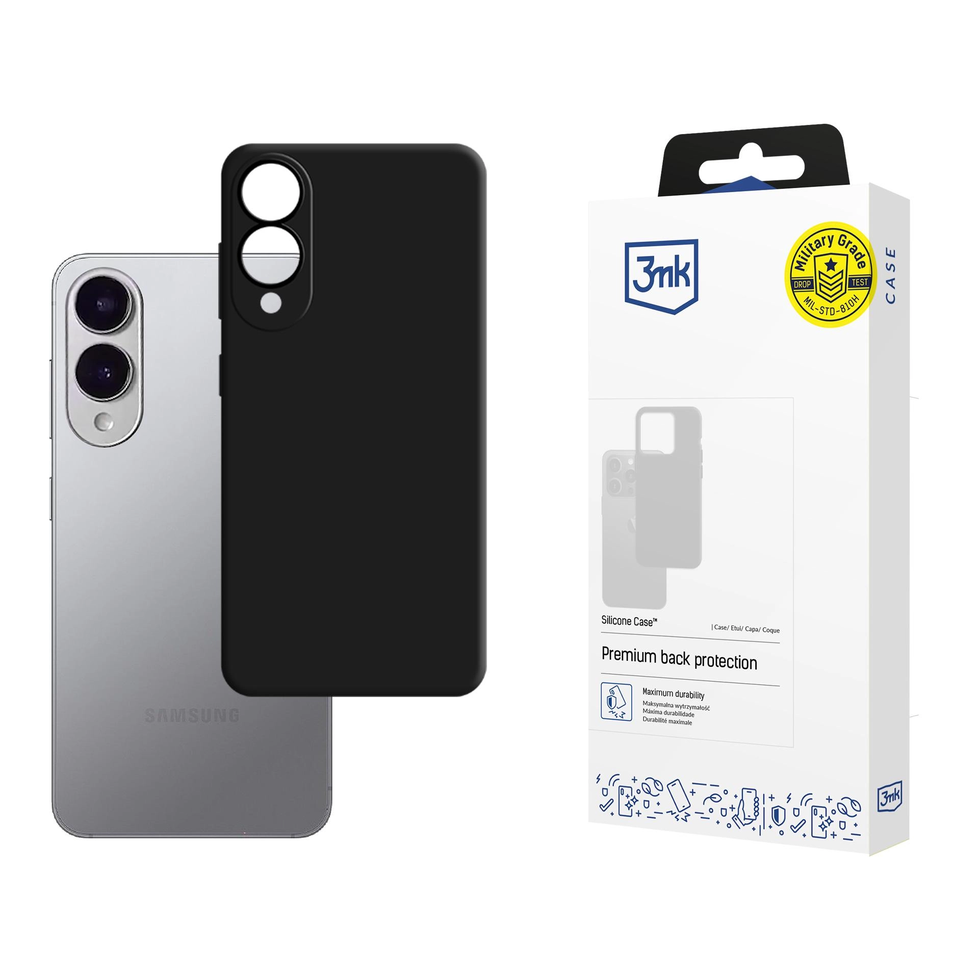 Etui 3mk Silicone Case do Samsung Galaxy S25 Edge Czarny