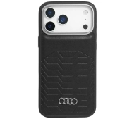 AUDI Synthetic Leather MagSafe do iPhone 17 Pro Czarny