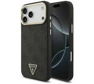 Guess 4G Triangle Logo MagSafe do iPhone 17 Pro Max czarny złoty