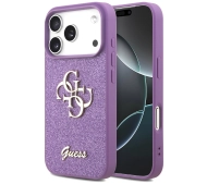 Guess Fixed Glitter Big 4G do iPhone 17 Pro liliowy