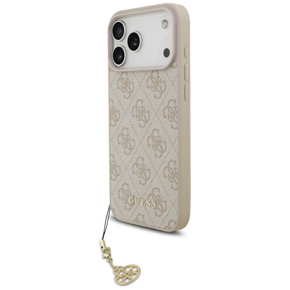 Etui Guess 4G Charms Collection MagSafe do iPhone 17 Pro Max Różowy