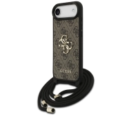 Guess 4G Big Logo Cord Stap Crossbody do iPhone Air Brązowy