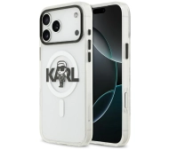 Karl Lagerfeld IML Karl Sketch Logo MagSafe do iPhone 17 Pro Max Przezroczysty