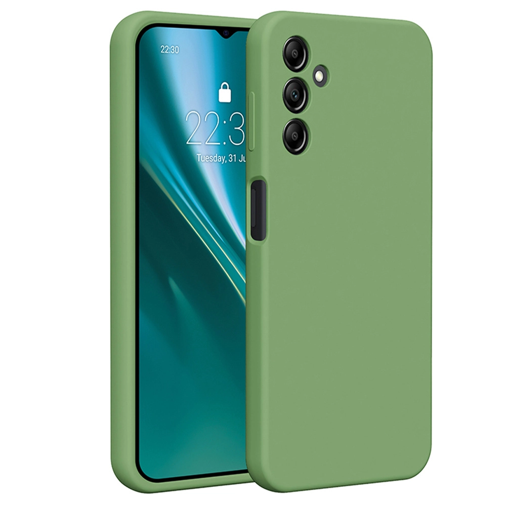 Etui Etteri Silicone Case do Galaxy A14 Zielony
