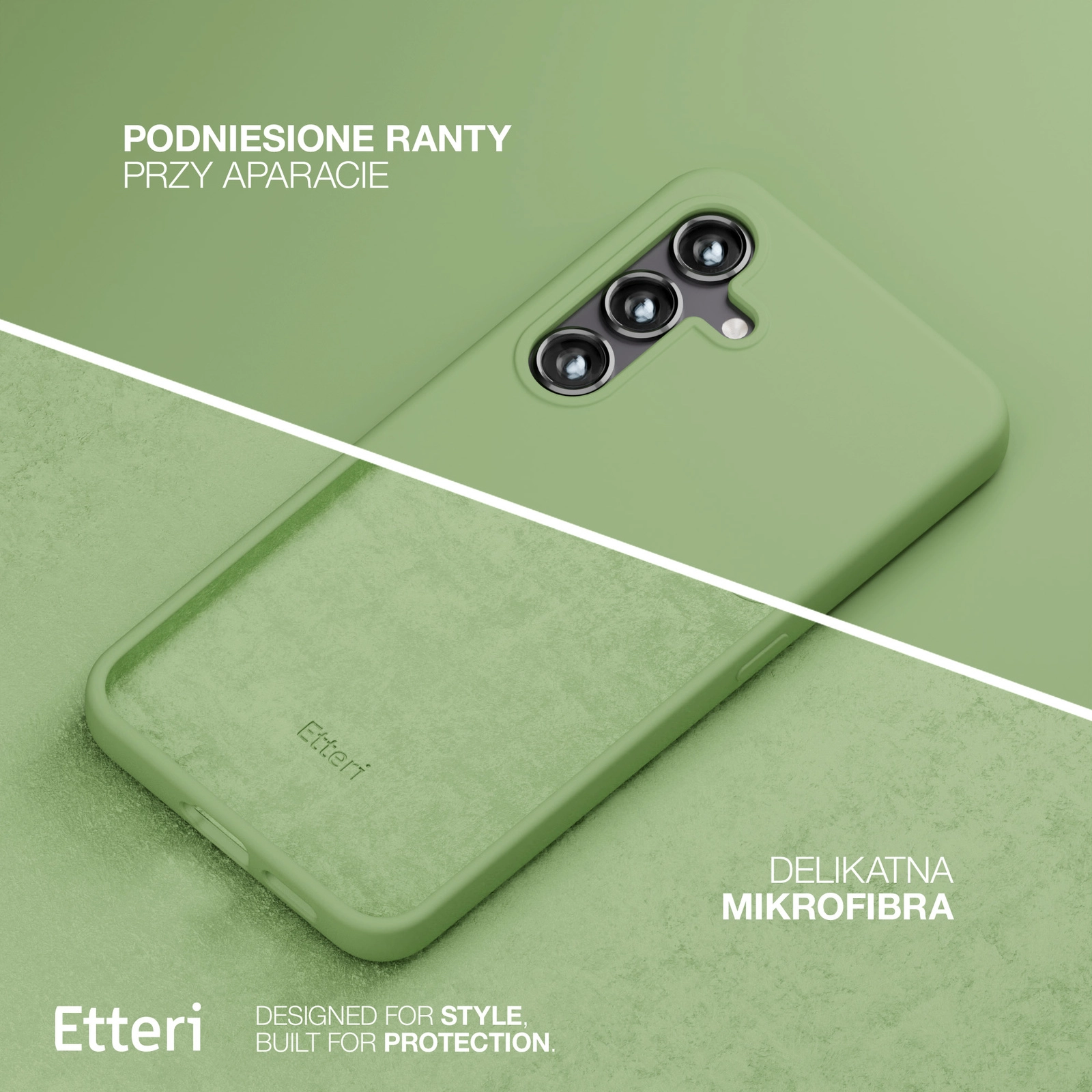 Etui Etteri Silicone Case Galaxy S23 Plus Zielo
