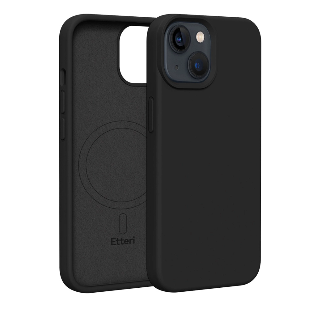 Etui Etteri Silicone Case do iPhone 14 Czarny